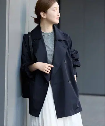 IENA 하프 트렌치코트 미사용 네이비 이에나 사이즈 36