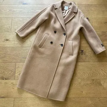 새상품 [Oggi 게재] 쿠미쿄쿠 롱 코트 오버 체스터 사이즈 2 브라운