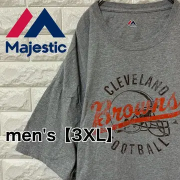 [ Majestic ] 반팔 T셔츠 [ 남성용 3XL ] 그레이 B57