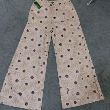 BENETTON 꽃무늬 와이드 팬츠 사이즈 29