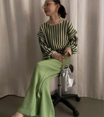 Ameri vintage SWELL 스트라이프 니트 스트라이프 니트