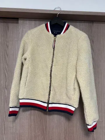 TOMMY 베이지 보아 자켓