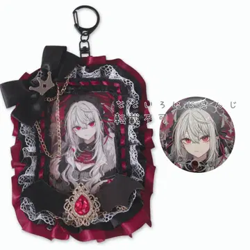 니지산지 쿠츠하 서냐 카드 케이스 캔뱃지 폴라로이드풍 카드