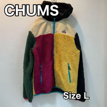 CHUMS 참스 플리스 마운틴 후드티 L 리버서블 나일론