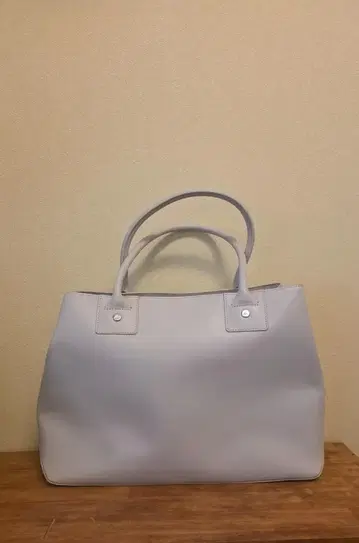 agnes b. 애니에스베 그레이지 천연 가죽 A4 토트백