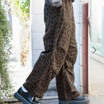 새상품급 니코앤드 레오파드 무늬 코듀로이 팬츠