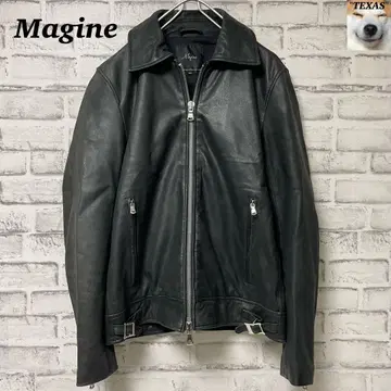 Magine 카라 부착 시어링 가죽 싱글 라이더 자켓 (매우 멋짐)