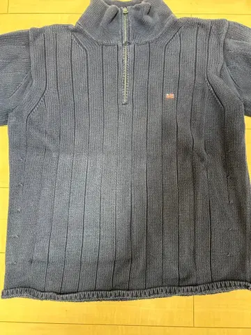 Polo Jeans Co. 네이비 리브 니트