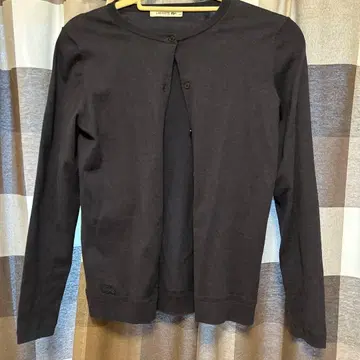 네이비 가디건 라코스테