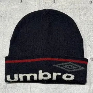 UMBRO 빅 로고 빅 로고 리브 니트 모자 접이식 비니 엄브로