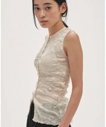 todayful 2way sheer knit vest