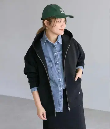 PUAL CE CIN 종이 상자 W 지퍼 후드티