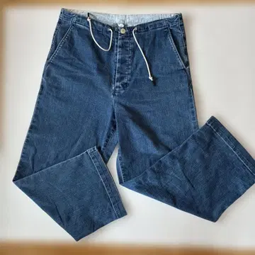 헬리한센 남성용 데님 앞 버튼 끈 조임 M 사이즈