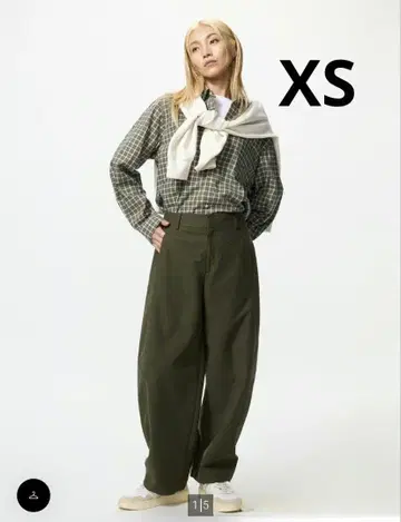 유니클로 저지 배럴 레그 팬츠 XS