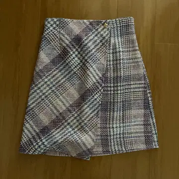 WILLSELECTION 체크 무늬 미디 스커트 M