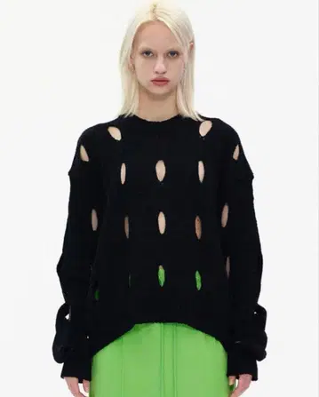 TheOpen Product CUTOUT COTTON SWEATER