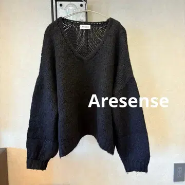 프릭스스토어 Aresense 모헤어 v넥 니트 시스루 니트 cos