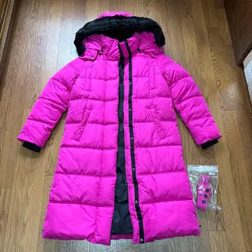 데시구알 다운 롱 코트 핑크 S 사이즈