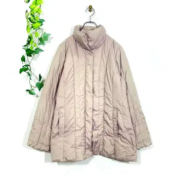 아덴다 다운 자켓(13) 스탠드 카라 핑크 다운 90% 무지