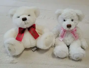 [해롯] 화이트 봉제 인형 2체 세트
