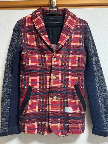 ARMED, 체크 무늬 블레이저 타입 자켓 사이즈 M