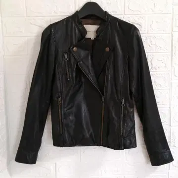 Jewel Changes 가죽 라이더 자켓 36