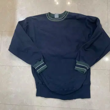 진피용 눈 없음 90s 자수 택 Reverse Weave XL 네이비