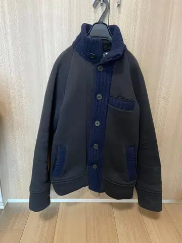 BLUE BLUE JAPAN 버튼 부착 자켓
