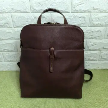 새상품급 미사용 다크 브라운 가죽 백팩 무료배송