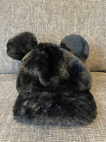 미키 귀 달린 퍼 모자