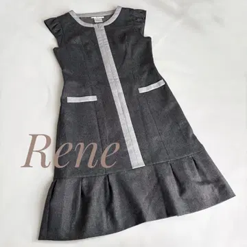 Rene 르네 울 원피스 그레이 고급 새상품급