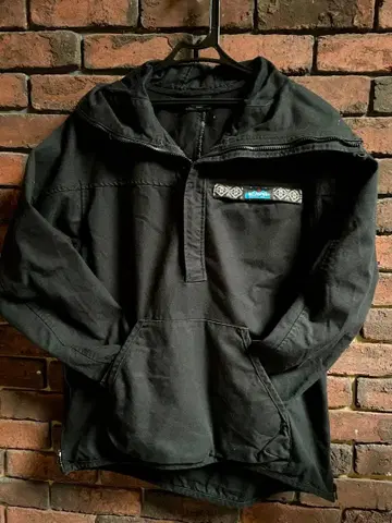 KAVU 아노락 후드티 블랙