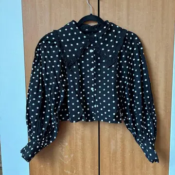 HELLO.SANFRANCISCO 프릴 옷깃 꽃무늬 블라우스