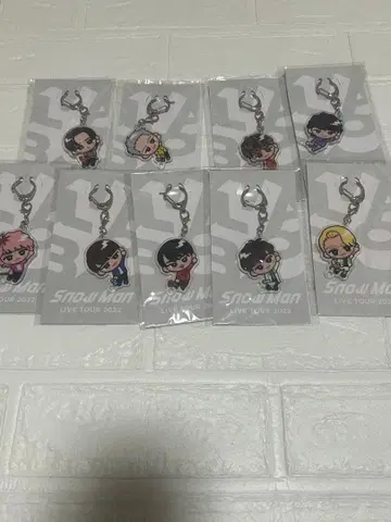 SnowMan 스노치루 키링 세트
