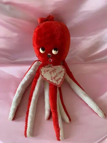 빈티지 인형 러쉬튼 옥토퍼스 문어 타코 레트로 키치