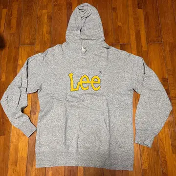 리 프론트 로고 그레이 후드티 90's 코디