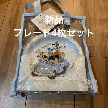 Disney 미키 & 프렌즈 플레이트 4장 백 세트 정가 2900엔