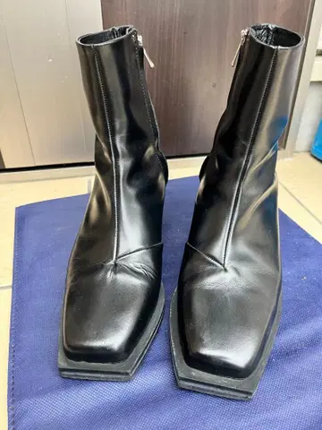 maison special 도쿄산 스퀘어 힐 지퍼 부츠 25.5cm