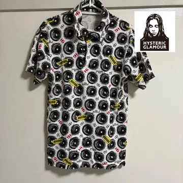 HYSTERIC GLAMOUR 스피커 패턴 피케 셔츠