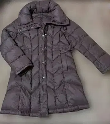 브라운 롱 다운 자켓 13AR