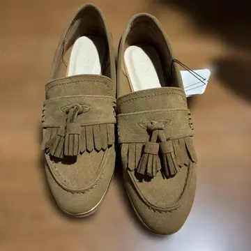 PLST 프린지 장식 브라운 로퍼