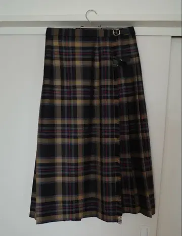 O'NEIL OF DUELIN 체크 무늬 플리츠 스커트