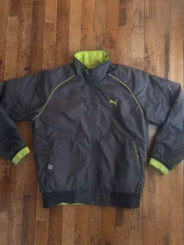 Puma 나일론 자켓 그레이/라임