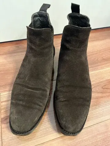 유나이티드 애로우즈 다크 브라운 사이드 고어 부츠 스웨이드