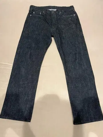 1108BKSS Slim Straight Black Selvedge