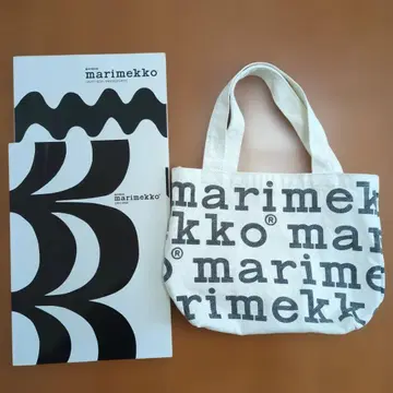 마리메꼬 로고 프린트 토트백 미니 캔버스 무크 도서 2권