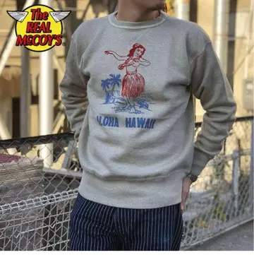 리얼 맥코이 맨투맨 트레이닝복 하와이 속기모