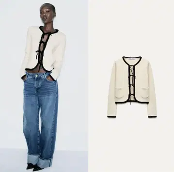 ZARA 아이보리 가디건