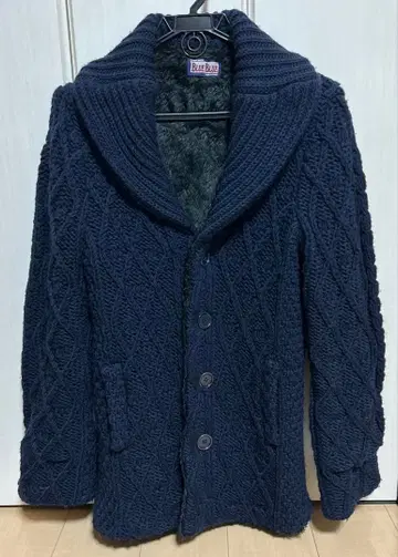 BlueBlue 네이비 케이블 니트 롱 가디건 [ M 사이즈 ]