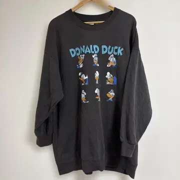 H&M 디즈니 콜라보 도널드 덕 맨투맨 원피스